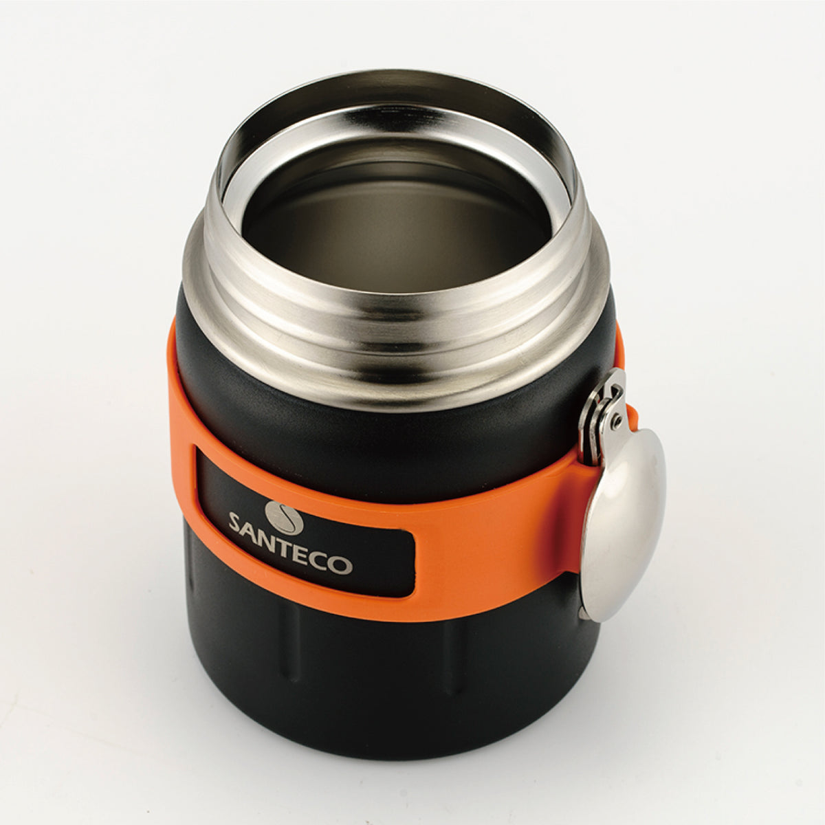 SANTECO Koge Thermal Food Jar With Spoon, 17 oz, Stainless Steel, Vacuum Insulated