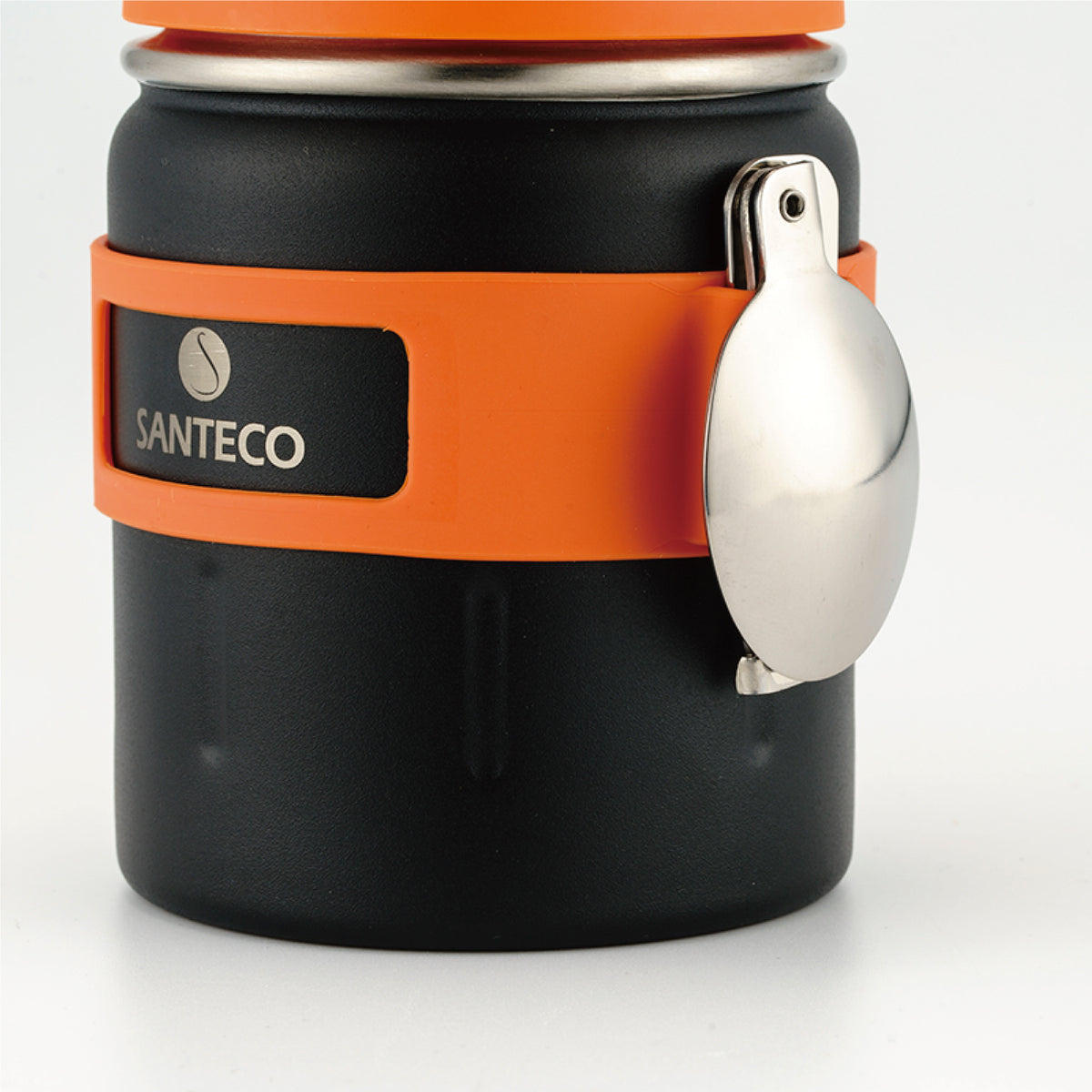 SANTECO Koge Thermal Food Jar With Spoon, 17 oz, Stainless Steel, Vacuum Insulated
