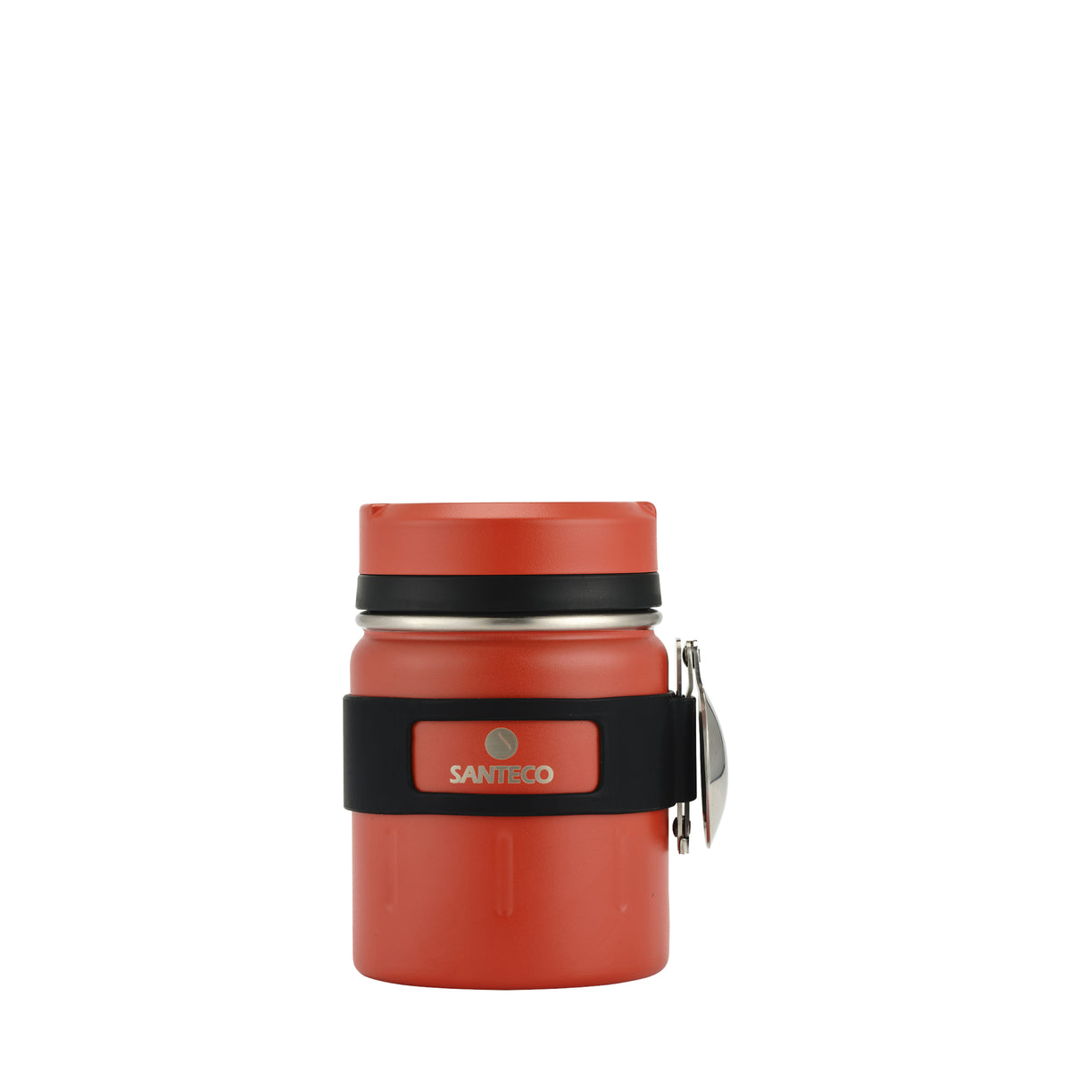 SANTECO Koge Thermal Food Jar With Spoon, 17 oz, Stainless Steel, Vacuum Insulated