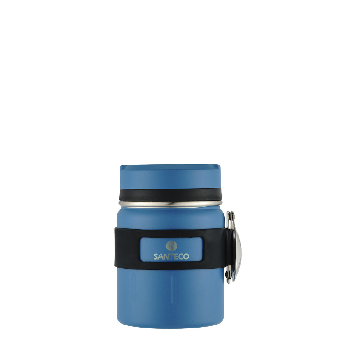 SANTECO Koge Thermal Food Jar With Spoon, 17 oz, Stainless Steel, Vacuum Insulated